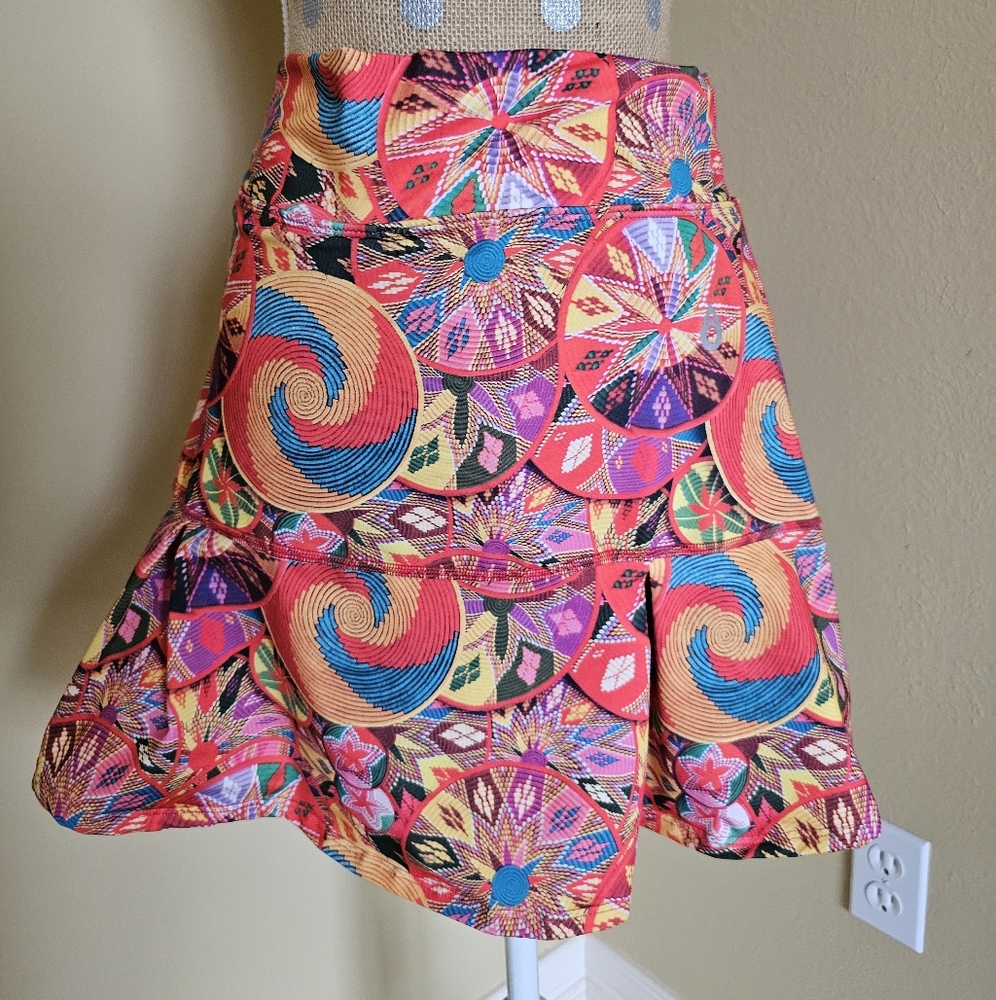 Dona Jo Large 2 skort African Ethiopian Pinwheel Tennis pickleball Tennis Skirt